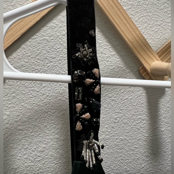 Cami NYC Green Tank with Jeweled Strap - Picture 3 of 7